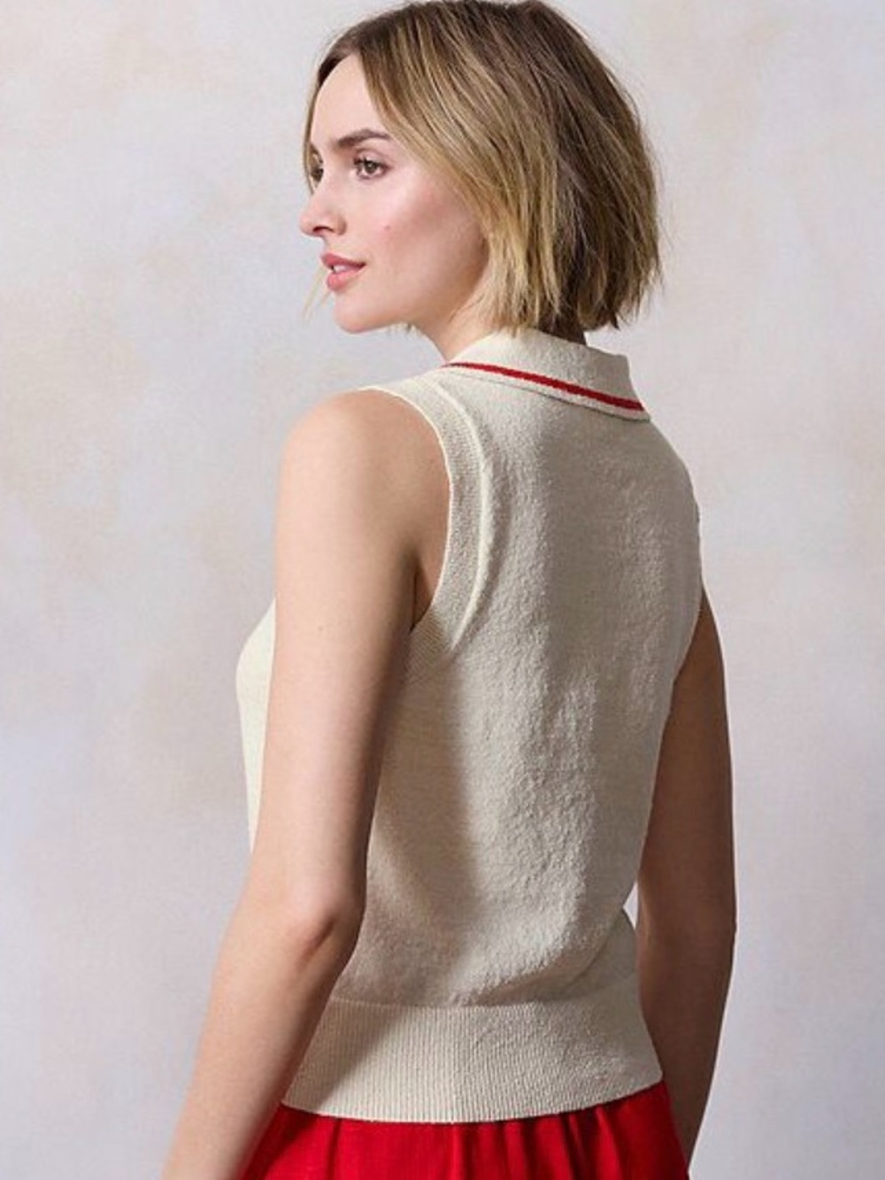 NEW…LC Lauren Conrad Collared Knit Sweater - Picture 3 of 7